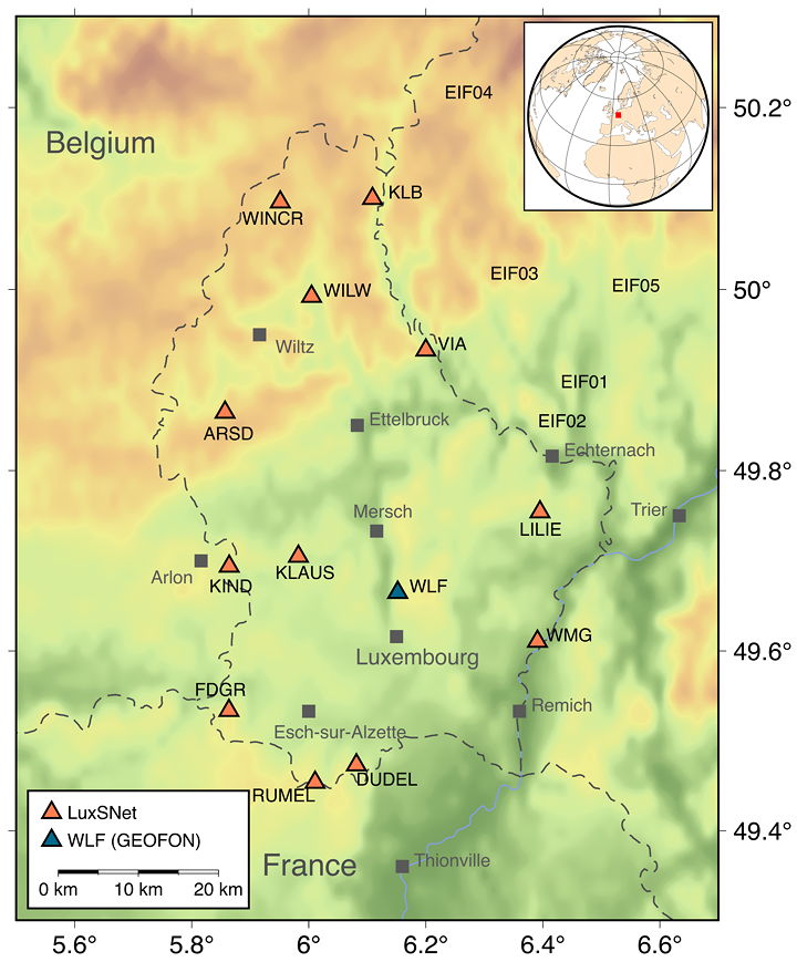 Map of LuxSNet