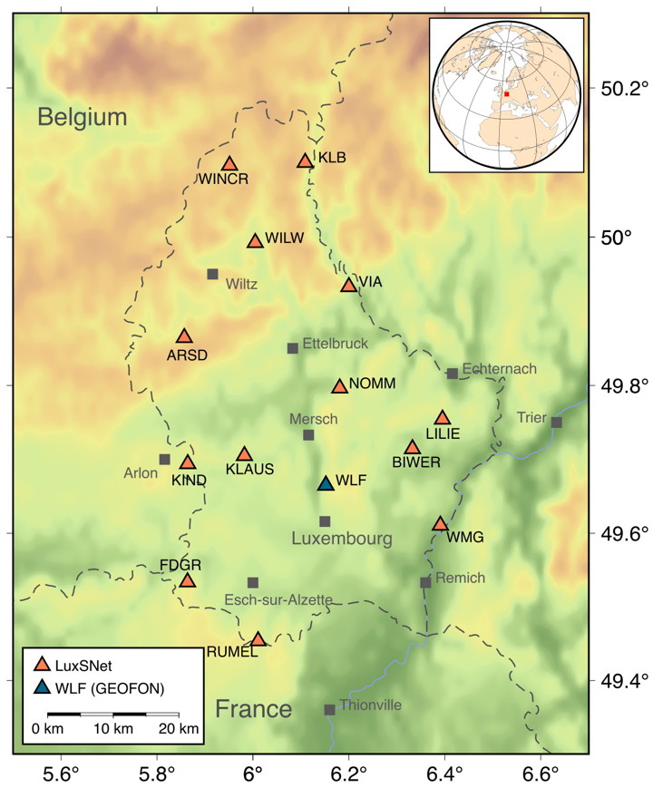 Map of LuxSNet